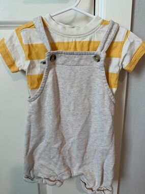 Hanna Andersson boys overall set 6-12 month